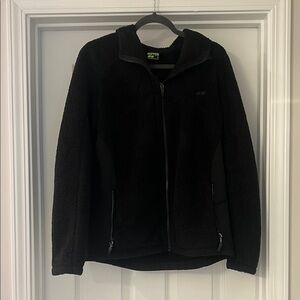 Köppen Black Sherpa Zip-Up Jacket